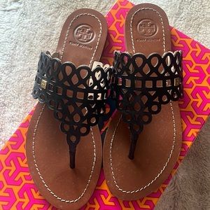 Tory burch Davy flat thong- Bright navy size 6